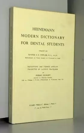 Couverture du produit · Heineman modern dictionary for dental students