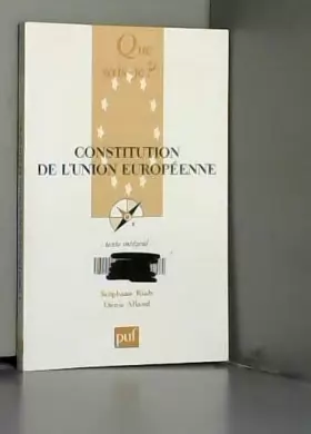 Couverture du produit · Constitution de l'Union Européenne