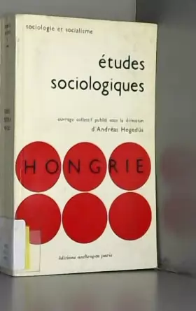 Couverture du produit · Etudes sociologiques. hongrie.