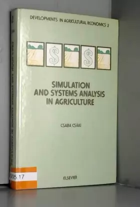 Couverture du produit · Simulation and Systems Analysis in Agriculture