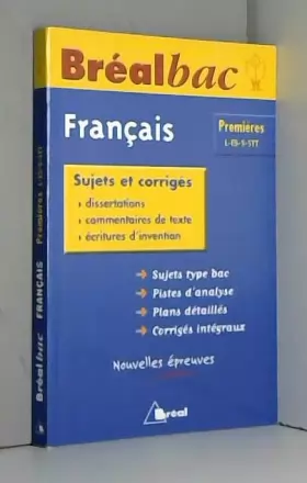 Couverture du produit · Français 1ere L-ES-S-STT : Sujets et corrigés