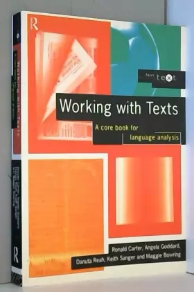 Couverture du produit · Working with Texts: A Core Introduction to Language Analysis