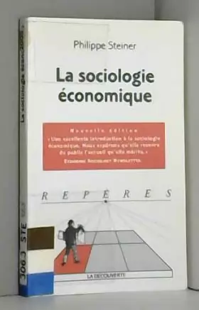 Couverture du produit · La sociologie économique