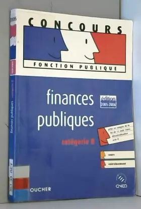 Couverture du produit · Finances publiques ed 2005-2006: Categorie B