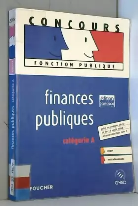 Couverture du produit · Finances publiques ed 2005-2006: Catégorie A