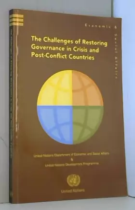 Couverture du produit · Challenges of Restoring Governance in Crisis and Post-Conflict Countries: 7th Global Forum on Reinventing Government Building T