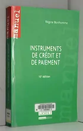 Couverture du produit · Instruments de crédit et de paiement, 10ème édition