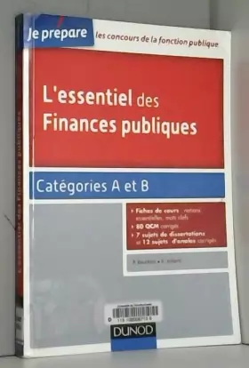 Couverture du produit · L'essentiel des finances publiques - catégories A et B