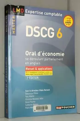 Couverture du produit · Oral d'économie se déroulant partiellement en anglais DSCG 6 : Manuel & applications