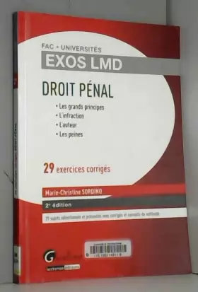 Couverture du produit · Exos LMD- Droit pénal, 2ème édition