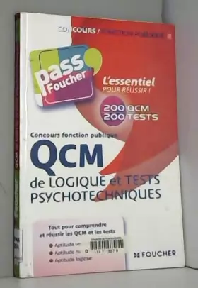 Couverture du produit · QCM de logique et Tests psychotechniques Concours fonction publique