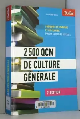 Couverture du produit · 2500 QCM de culture générale 7e édition