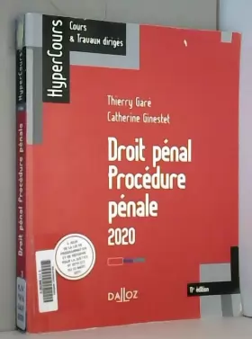 Couverture du produit · Droit pénal. Procédure pénale 2020 - 11e ed.