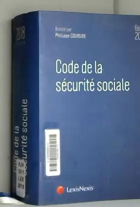 Couverture du produit · Code de la sécurité sociale 2018