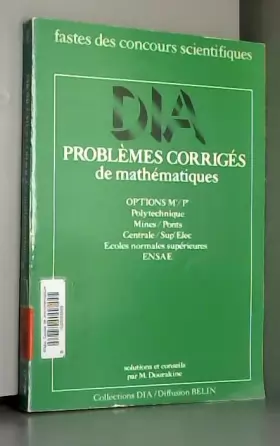 Couverture du produit · Problèmes corrigés de mathématiques