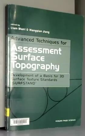 Couverture du produit · Advanced Techniques for Assessment Surface Topography: Development of a Basis for 3D Surface Texture Standards "Surfstand"