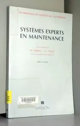 Couverture du produit · Systèmes experts en maintenance