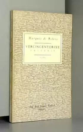 Couverture du produit · Vercingentorixe - Tragédie 1770