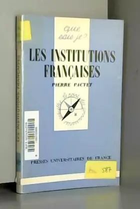 Couverture du produit · Les Institutions françaises