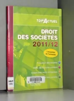 Couverture du produit · TOP'Actuel - Droit des sociétés 2011/2012