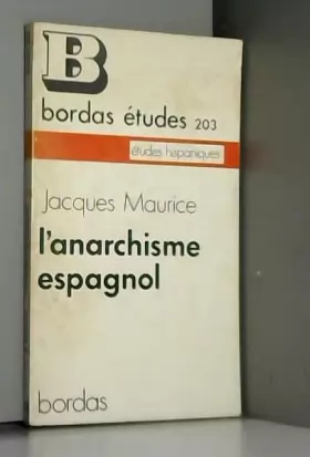 Couverture du produit · L'Anarchisme Espagnol