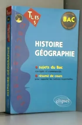Couverture du produit · Histoire Géographie TL, ES, S