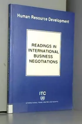 Couverture du produit · Readings in International Business Negotiations
