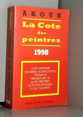 Couverture du produit · La cote des peintres: Edition 1998