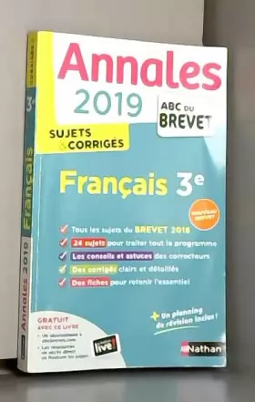 Couverture du produit · Annales ABC du Brevet 2019 - Français