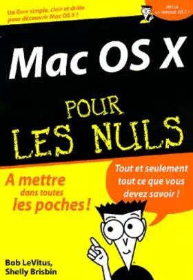 Couverture du produit · Mac OS/X