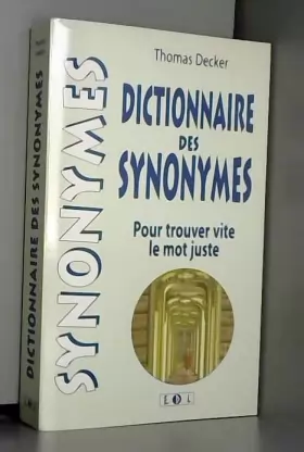 Couverture du produit · Dictionnaire des Synonymes