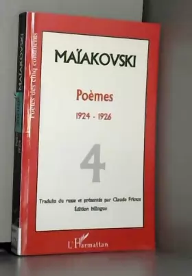 Couverture du produit · Poèmes, tome 4, 1924-1926