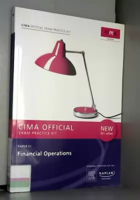 Couverture du produit · F1 Financial Operations - CIMA Practice Exam Kit