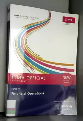 Couverture du produit · F1 Financial Operations - Study Text