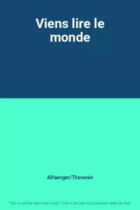 Couverture du produit · Viens lire le monde