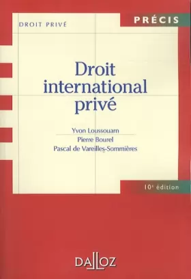 Couverture du produit · Droit international privé - 10e éd.: Précis