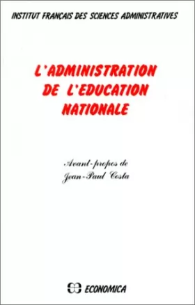 Couverture du produit · L'administration de l'Education nationale