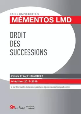 Couverture du produit · Droit des successions