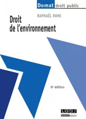 Couverture du produit · Droit de l'environnement, 8ème Ed
