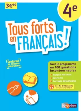 Couverture du produit · Tous forts en Français 4e - Nouveau programme 2016