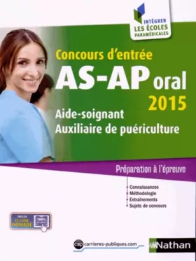 Couverture du produit · Concours AS-AP oral 2015