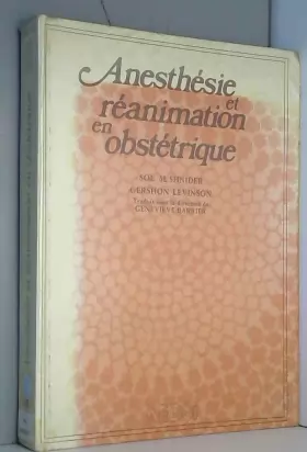 Couverture du produit · Anesthesie et réanimation obstetrique