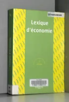 Couverture du produit · Lexique d'économie - 9e éd.