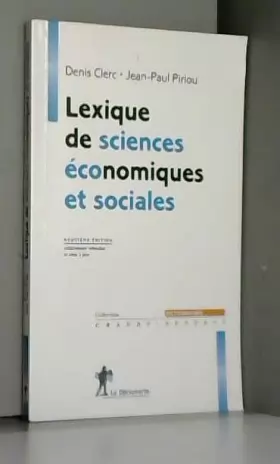 Couverture du produit · Lexique de sciences économiques et sociales