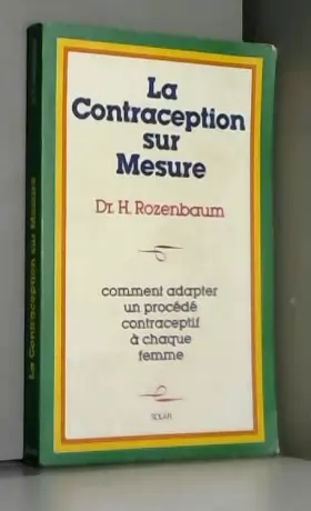 Couverture du produit · La Contraception sur mesure