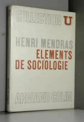 Couverture du produit · Eléments de sociologie