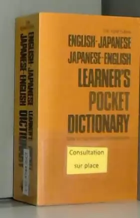Couverture du produit · Kenkyusha's Learner's Pocket Dictionary English-Japanese