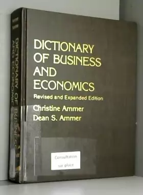 Couverture du produit · Dictionary of Business and Economics