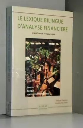 Couverture du produit · Lexique bilingue d'analyse financière : Français-anglais, anglais-français