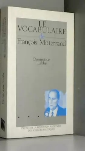 Couverture du produit · Le vocabulaire de François Mitterrand